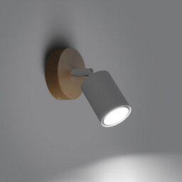 Sollux Lighting Verdo Steel/wood White/wood 1 Lights Modern Wall Light - thumbnail 2