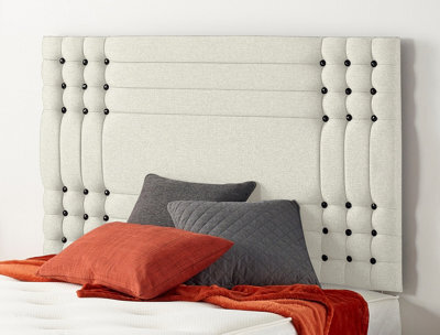 Somnior Beds Somnior  2Ft6 Flexby Small Single 32 Inches Plush Ivory Headboard With Wooden Struts