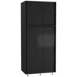 Urbn-Living Urbnliving 180Cm Height 4 Sliding Doors Black Wardrobe Bedroom Storage Closet Hanging Rail Cupboard Unit - thumbnail 1