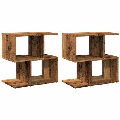 Berkfield Classic Bedside Cabinets 2 Pcs Old Wood 50X30X51.5 Cm Engineered Wood - image 1