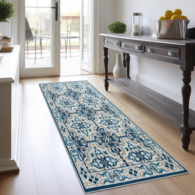 Bedlooms Luna Living Area Runner Rugs, Non-Slip Modern Area Large Rug 80X150Cm, Washable Dining Room Rug