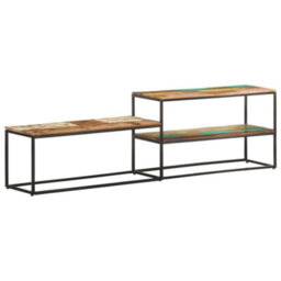 Berkfield Industrial Tv Cabinet 180X30X50 Cm Solid Reclaimed Wood - thumbnail 2