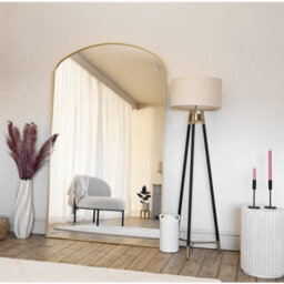 Jōbū Jobu Home - Yoko - Full Length Gold Metal Gentle Arch Mirror - 180Cm X 90Cm - thumbnail 5