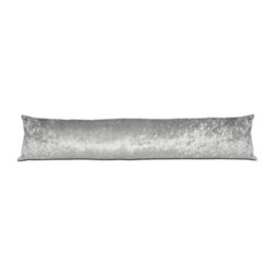 Lancashire Textiles Hollowfibre Filling (85 X 20Cm) Silver Chenille Draught Stopper Excluder - thumbnail 1