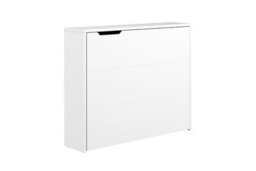 Arte Work Concept Convertible Hidden Desk Left In White Matt - Minimalist Storage And Workspace In One - thumbnail 2