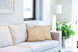 Gio Cushion Cover In Taupe Natural - thumbnail 2
