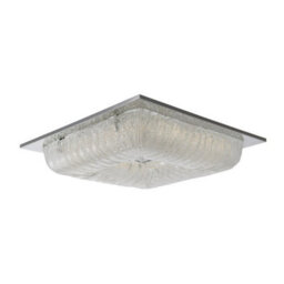 Luminosa Lighting Luminosa Modern Led Flush Ceiling Light Chrome, Silver, Warm White 3000K 2900Lm