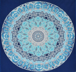 Smart Living Luxury Reversible Polycotton Easy Care Bedding Quilt Cover, Textured Duvet Cover Set, Bed Covers - Paisley Mandala - thumbnail 3