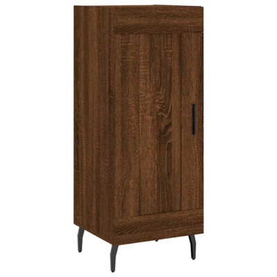 Berkfield Modern Sideboard Brown Oak 34.5X34X90 Cm Engineered Wood - image 1