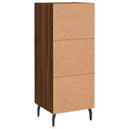 Berkfield Modern Sideboard Brown Oak 34.5X34X90 Cm Engineered Wood - thumbnail 8