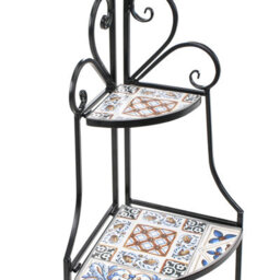 Beliani Shelving Unit Favara Metal 43 Cm 32 Cm Black - thumbnail 7