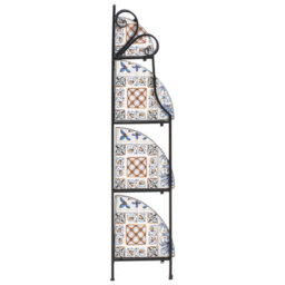 Beliani Shelving Unit Favara Metal 43 Cm 32 Cm Black - thumbnail 6