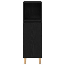 Walplus Bathroom Cabinet Black Oak 30 X 30 X 100 Cm Engineered Wood - thumbnail 7