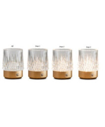 Lighting Supermarket Glass Tumbler Style Rechargeable Usb Gold Table Lamp - 3 Brightness Settings - thumbnail 6