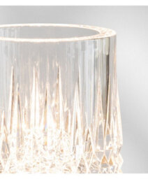 Lighting Supermarket Glass Tumbler Style Rechargeable Usb Gold Table Lamp - 3 Brightness Settings - thumbnail 5