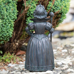 Alice In Wonderland Statues Set 3 Resin Garden Ornament Queen Of Hearts Rabbit Ro-148/149/150 - thumbnail 4