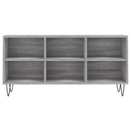 Berkfield Sturdy Tv Cabinet Grey Sonoma 103.5X30X50 Cm Engineered Wood - thumbnail 4