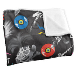 Trolls Just Sing Silky Soft Touch Blanket Black/multicoloured (One Size) - thumbnail 2