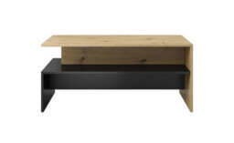 Arte Baros Compact Coffee Table In Oak Artisan - W1000mm X H450mm X D600mm - thumbnail 2