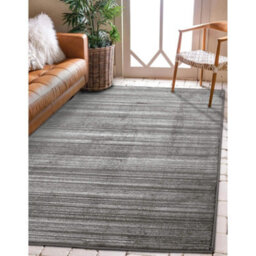 Melrose Athena Textured Grey X-Large Indoor Area Rug 200/290Cm - thumbnail 1