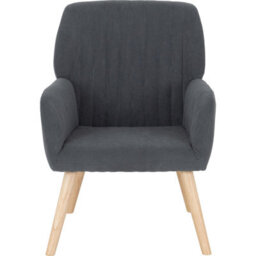 Seconique Jordan Occasional Chair - Dark Grey Velvet - thumbnail 6