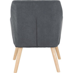Seconique Jordan Occasional Chair - Dark Grey Velvet - thumbnail 7
