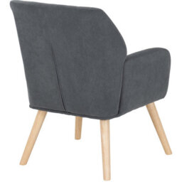 Seconique Jordan Occasional Chair - Dark Grey Velvet - thumbnail 4