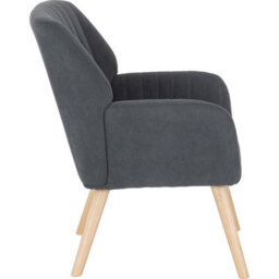 Seconique Jordan Occasional Chair - Dark Grey Velvet - thumbnail 5