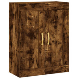 Berkfield Wall Mounted Cabinet Smoked Oak 69.5X34X90 Cm Engineered Wood - thumbnail 2