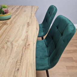 Kosy Koala Modern Dining Table Set With 4 Green Velvet Chairs Kitchen Dining Room Furniture - thumbnail 7