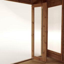 Waltons 8 X 8 Wooden Summerhouse Bifold Double Doors Reverse Apex Tongue And Groove Garden Room - thumbnail 6