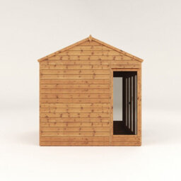 Waltons 8 X 8 Wooden Summerhouse Bifold Double Doors Reverse Apex Tongue And Groove Garden Room - thumbnail 9