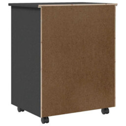 Walplus Rolling Cabinet With Drawers Moss Grey Solid Wood Pine - thumbnail 7