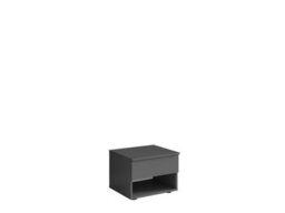 Arte Fino 23 Bedside Tables 45Cm Set Of Two In Graphite - Sleek Urban Storage For Modern Bedrooms - thumbnail 1