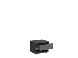Arte Fino 23 Bedside Tables 45Cm Set Of Two In Graphite - Sleek Urban Storage For Modern Bedrooms - thumbnail 2