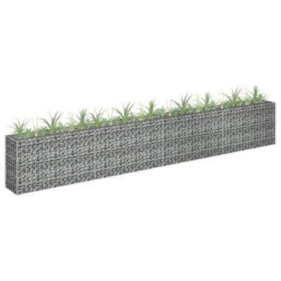 Berkfield Gabion Raised Bed Galvanised Steel 360X30X60 Cm - image 1