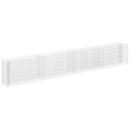 Berkfield Gabion Raised Bed Galvanised Steel 360X30X60 Cm - thumbnail 2