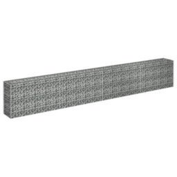 Berkfield Gabion Raised Bed Galvanised Steel 360X30X60 Cm - thumbnail 3