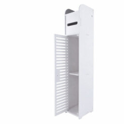 Bathroom Floor Storage Cabinet With 2-Tier Internal Shelves - thumbnail 1
