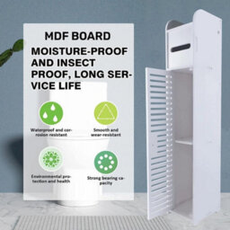 Bathroom Floor Storage Cabinet With 2-Tier Internal Shelves - thumbnail 6