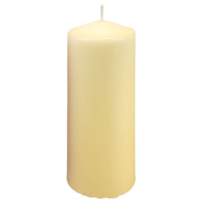 Vanilla Cream 15Cm Pillar Candle Luxury Scented Ivory Decor - image 1