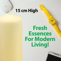 Vanilla Cream 15Cm Pillar Candle Luxury Scented Ivory Decor - thumbnail 3