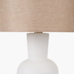 Pacific Lifestyle Set Of 2 Aaliyah White Curved Bottle Ceramic Table Lamp - thumbnail 5