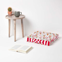 Homescapes Cotton Owl Floor Cushion, 40 X 40 Cm - thumbnail 2