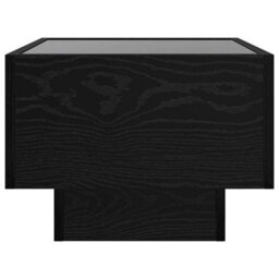 Berkfield Coffee Table Black Oak 40 X 40 X 30 Cm Engineered Wood - thumbnail 7