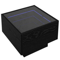 Berkfield Coffee Table Black Oak 40 X 40 X 30 Cm Engineered Wood - thumbnail 2