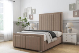 "Sloomy Pemberton Mink Plush Bed Frame With Mattress With 50"" Upholstered Headboard 3' Single" - thumbnail 2
