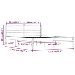 Berkfield Day Bed Solid Wood Pine 140X190 Cm White - thumbnail 8