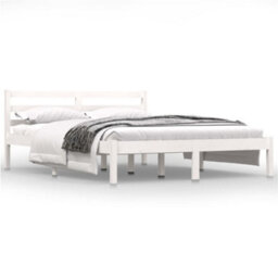 Berkfield Day Bed Solid Wood Pine 140X190 Cm White - thumbnail 2