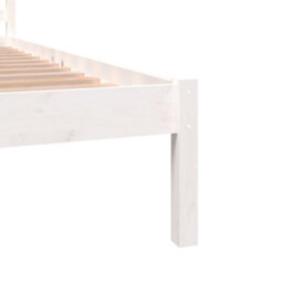 Berkfield Day Bed Solid Wood Pine 140X190 Cm White - thumbnail 6